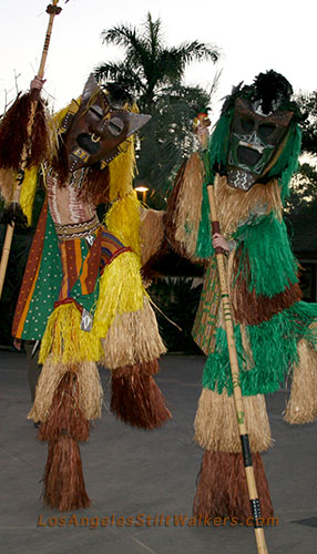 stilt walker african