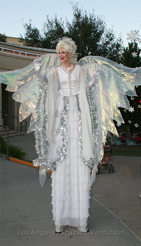 stilt walker angel