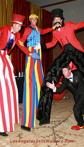 stilt walker circus