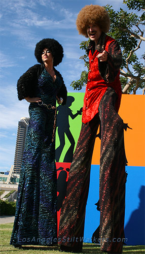 stilt walker disco