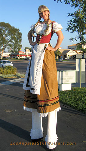 stilt walker octoberfest