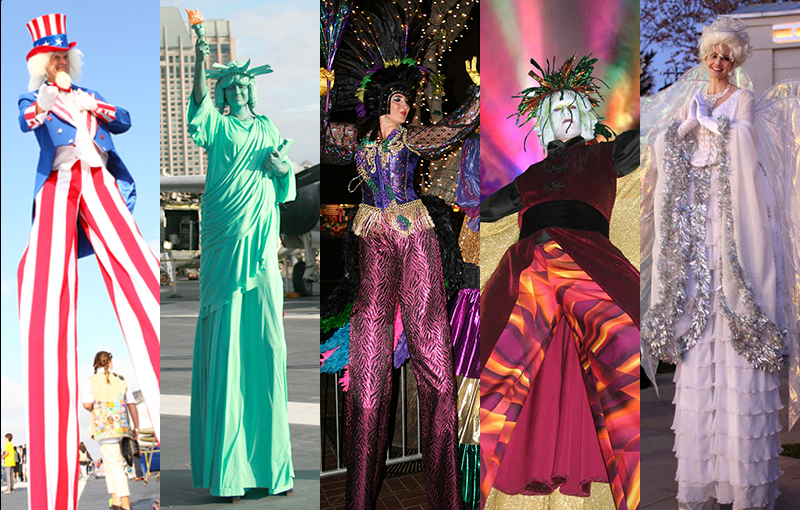 los angeles stilt walkers